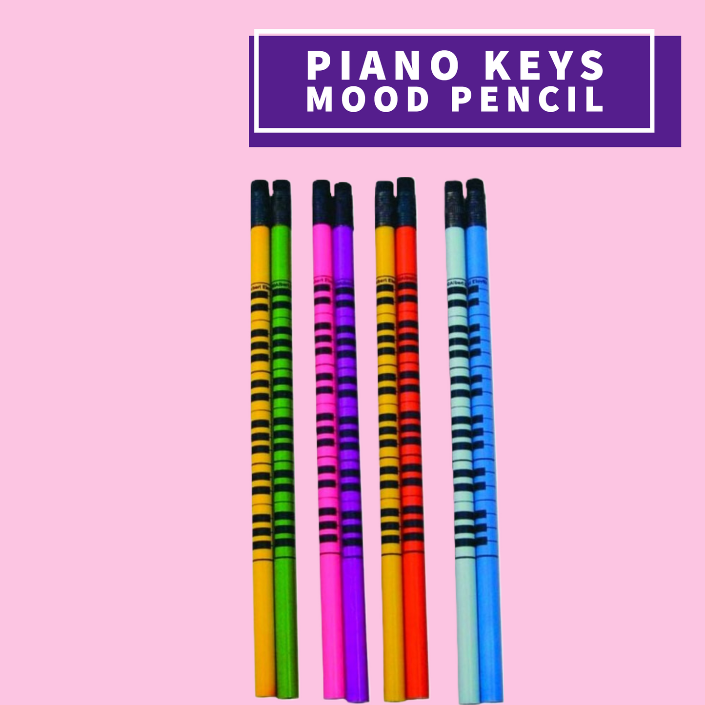 Piano Keys Colour Changing Mood Pencil (Assorted Colours)