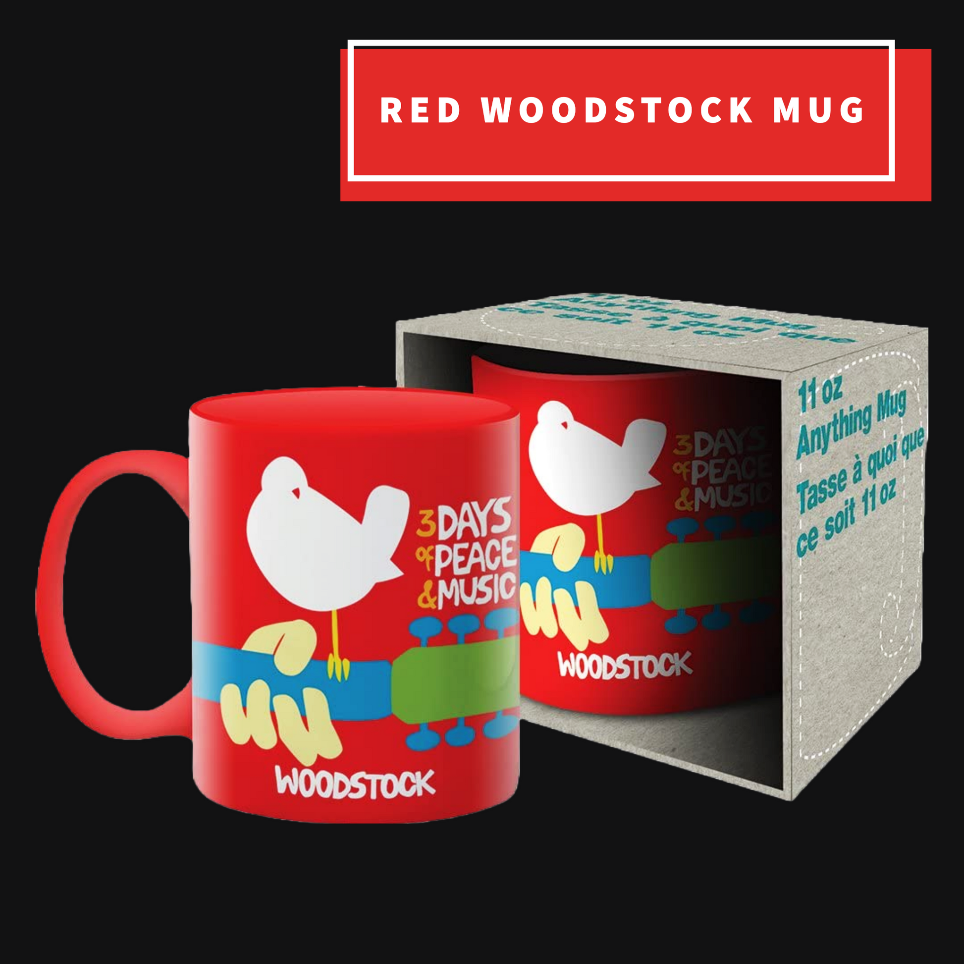 Red Woodstock Mug