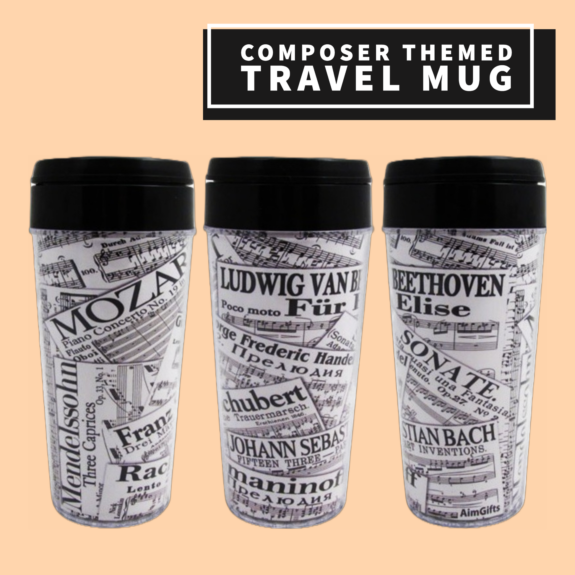 Composer Themed Travel Mug