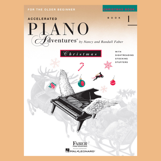 Accelerated Piano Adventures: Christmas Book 1 & Keyboard