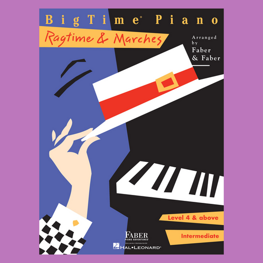 Faber Piano Adventures: BigTime Piano Ragtime & Marches Level 4 Book