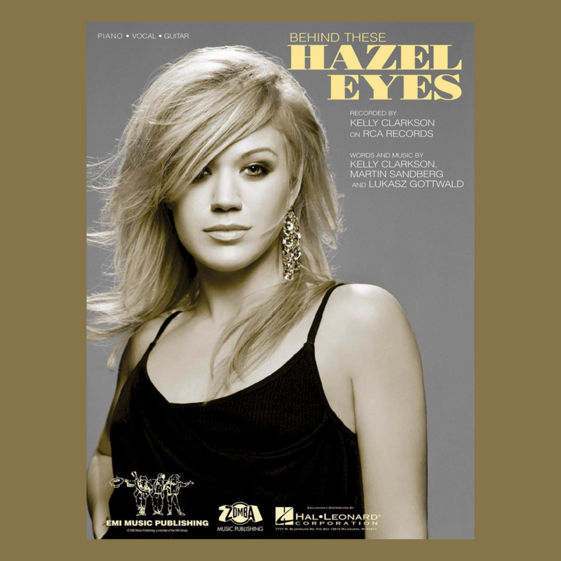 Behind These Hazel Eyes PVG Sheet Music