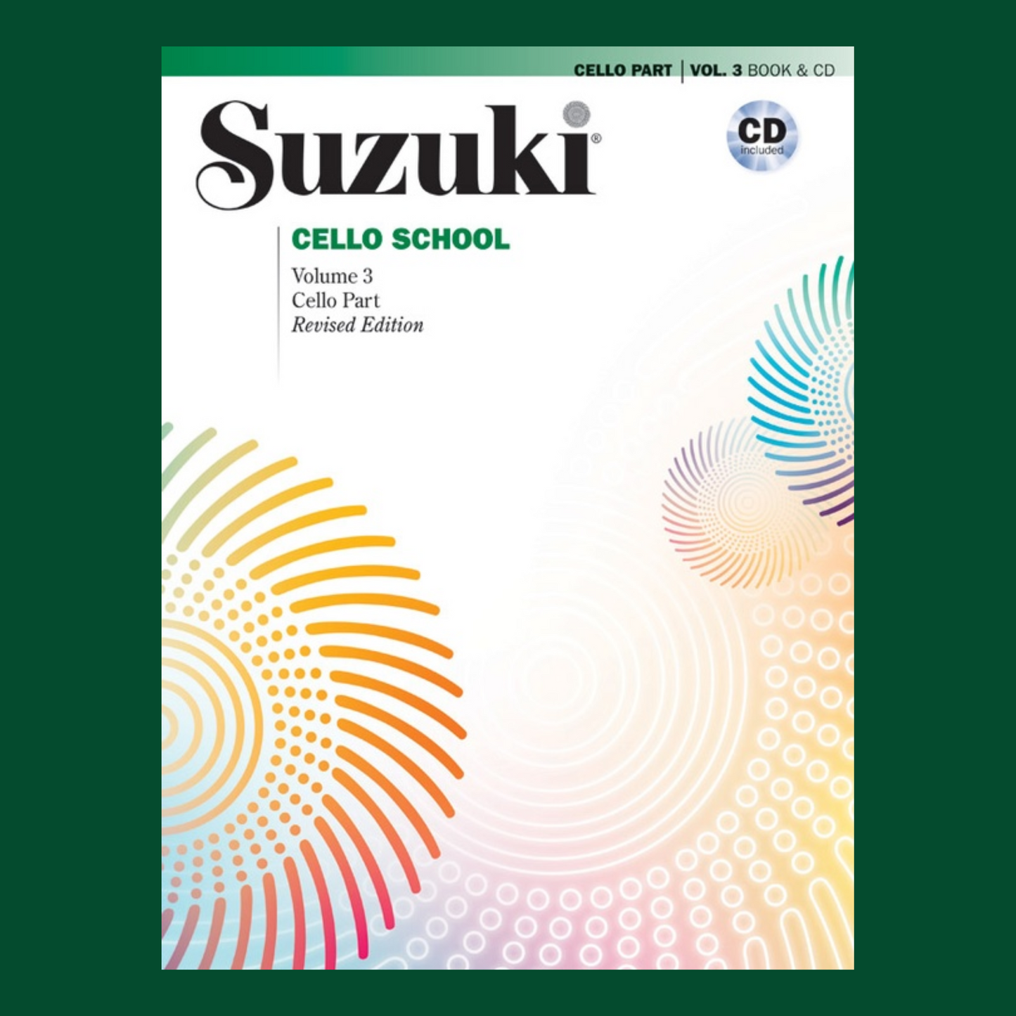 Suzuki Cello School - Cello Part Volume 3 Book/Cd (Revised Edition)