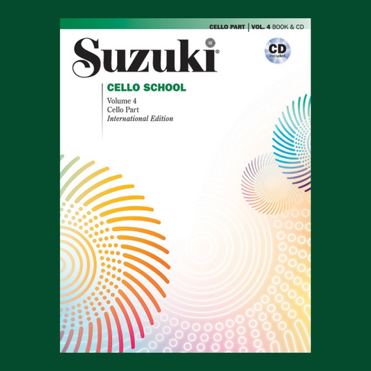 Suzuki Cello School - Cello Part Volume 4 Book/Cd (Revised Edition)