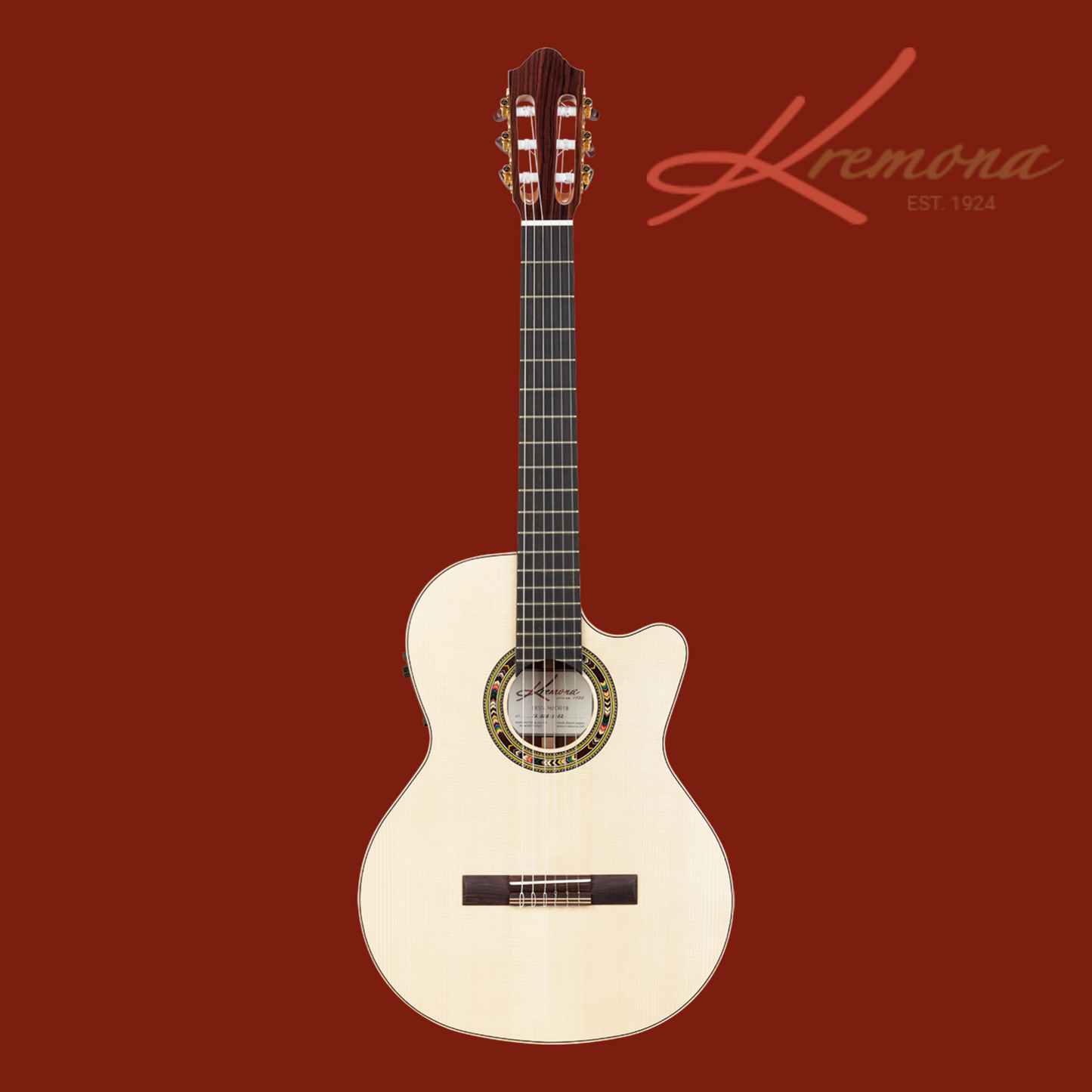 Kremona Fiesta Classical Cutaway Electric with Case (F65CWSB)