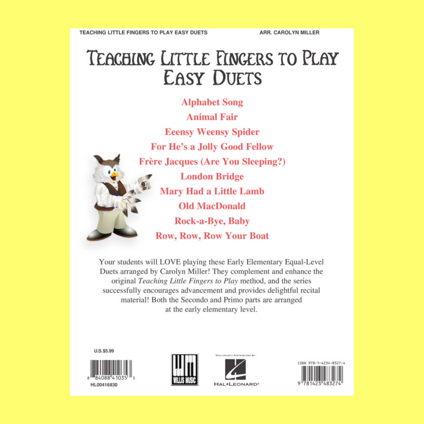 Teaching Little Fingers To Play - Easy Duets Book