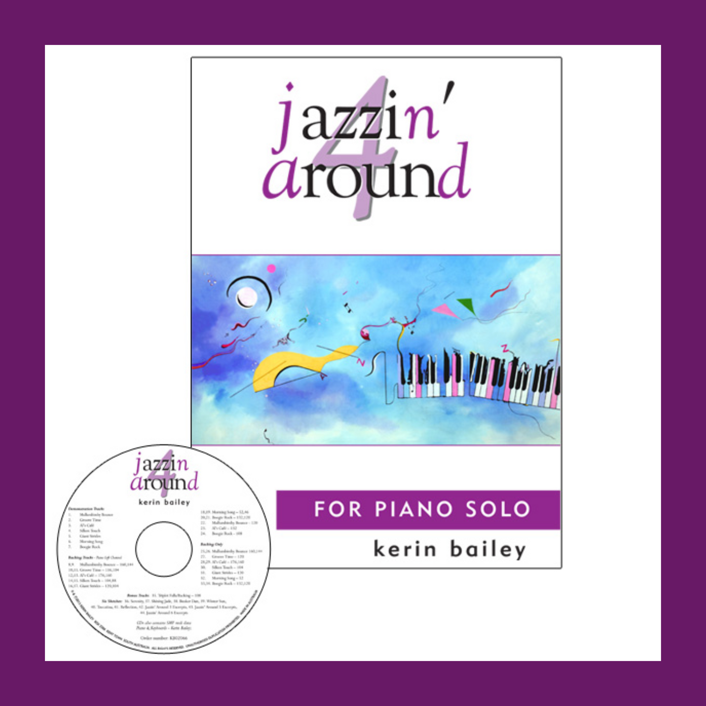 Jazzin' Around For Piano Book 4 with Cd