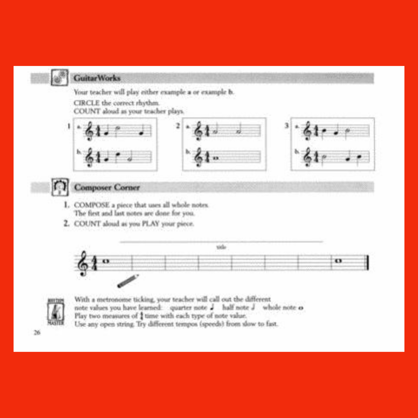 The FJH Young Beginner Guitar Method - Theory Activity Book 1