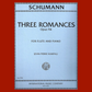 Robert Schumann- Three Romances Opus 94 For Flute and Piano Book