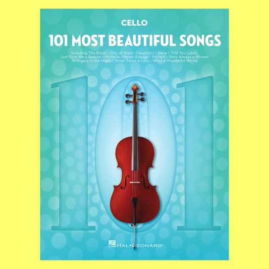 101 Most Beautiful Songs for Cello Book