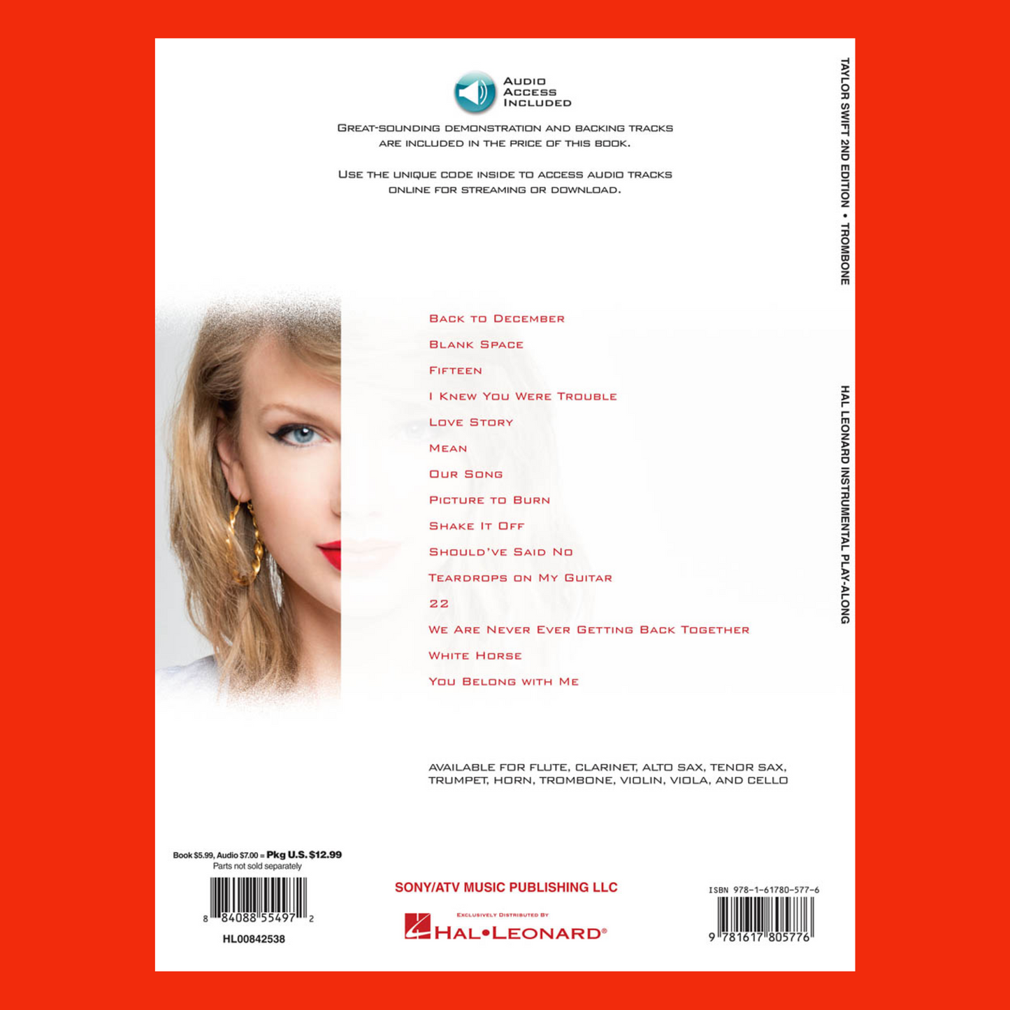 Taylor Swift - Trombone Play Along Book/Ola (2nd Edition)