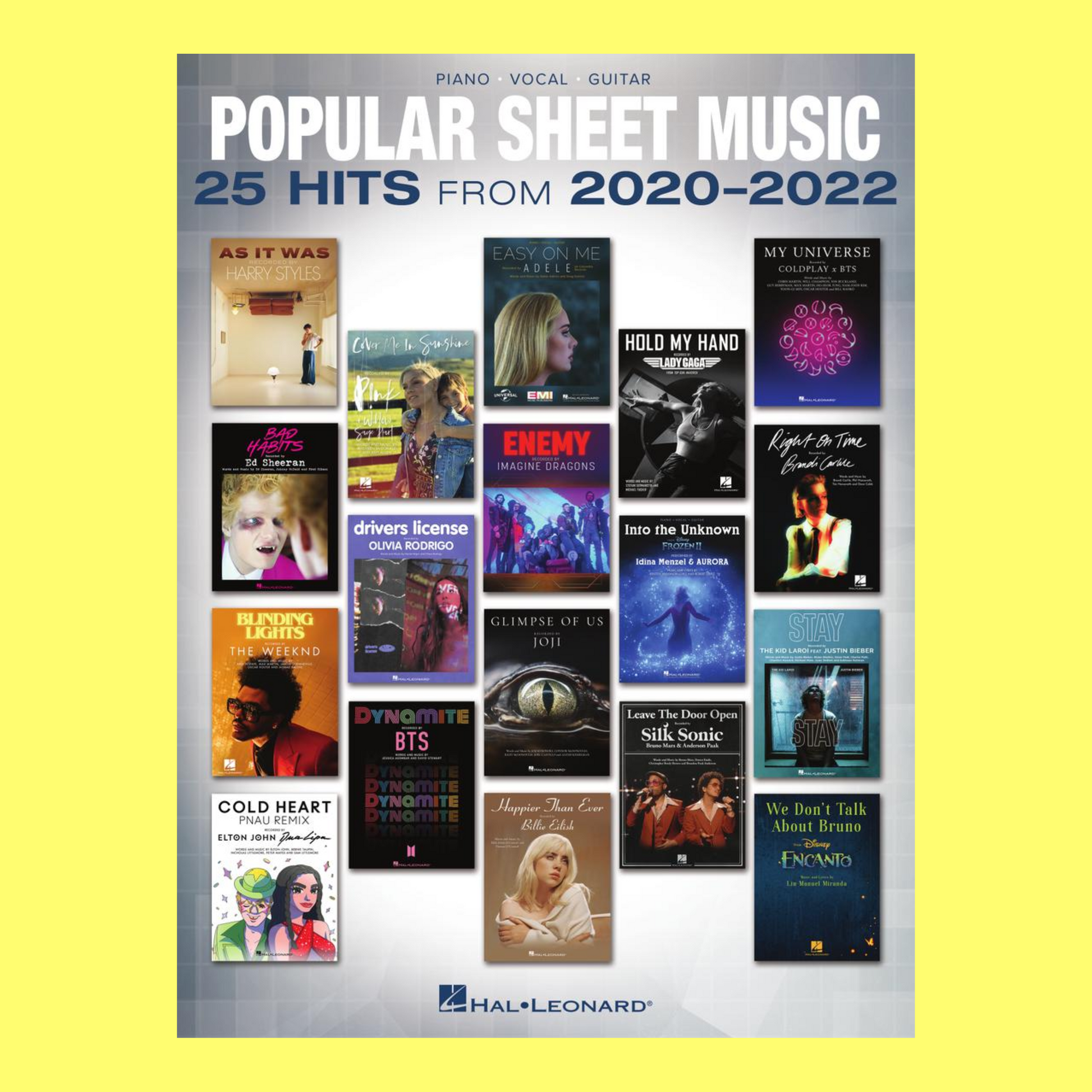 Popular Sheet Music - 25 Hits from 2020-2022 PVG Songbook