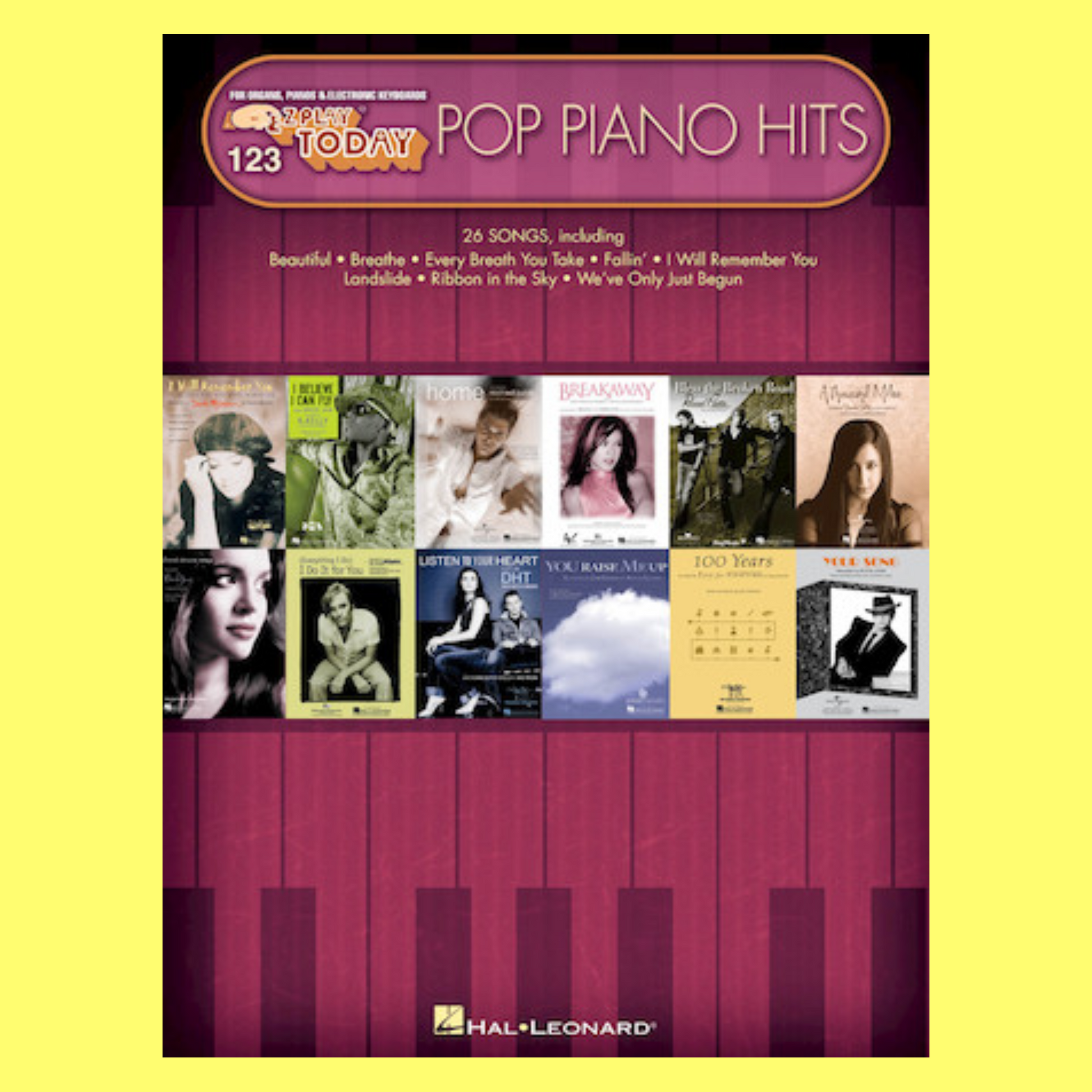 Pop Piano Hits - Ez Play Volume 123 Songbook