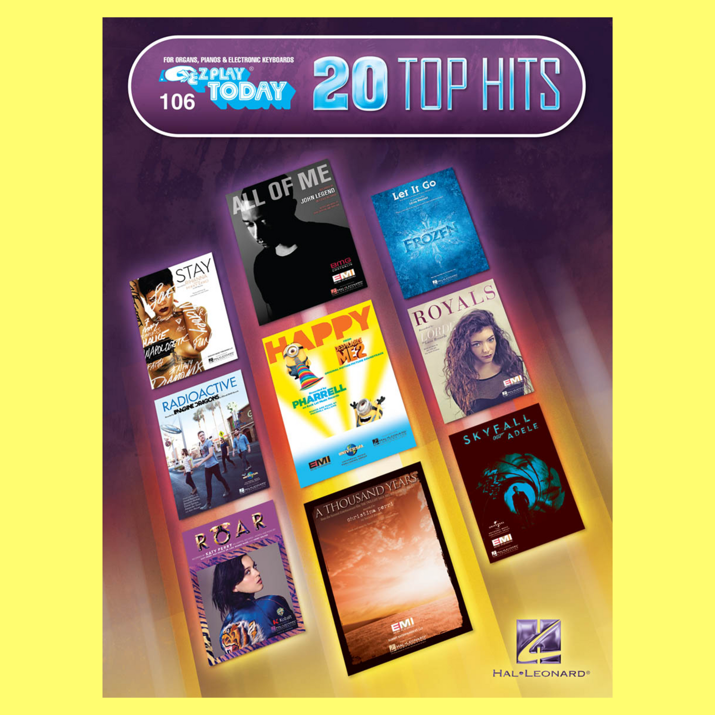 20 Top Hits - EZ Play Piano Songbook