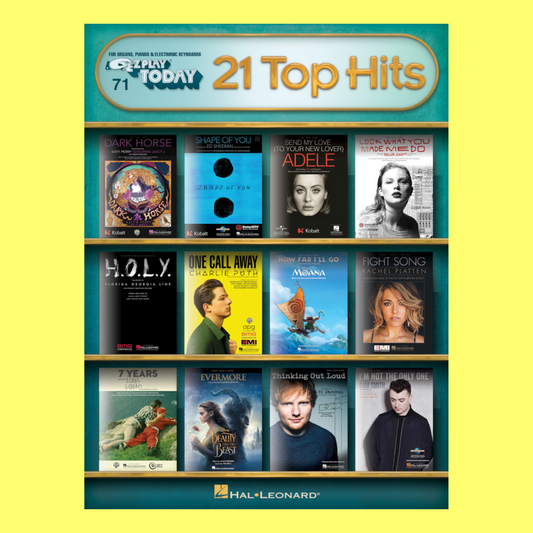 21 Top Hits - Ez Play Piano Volume 71 Songbook