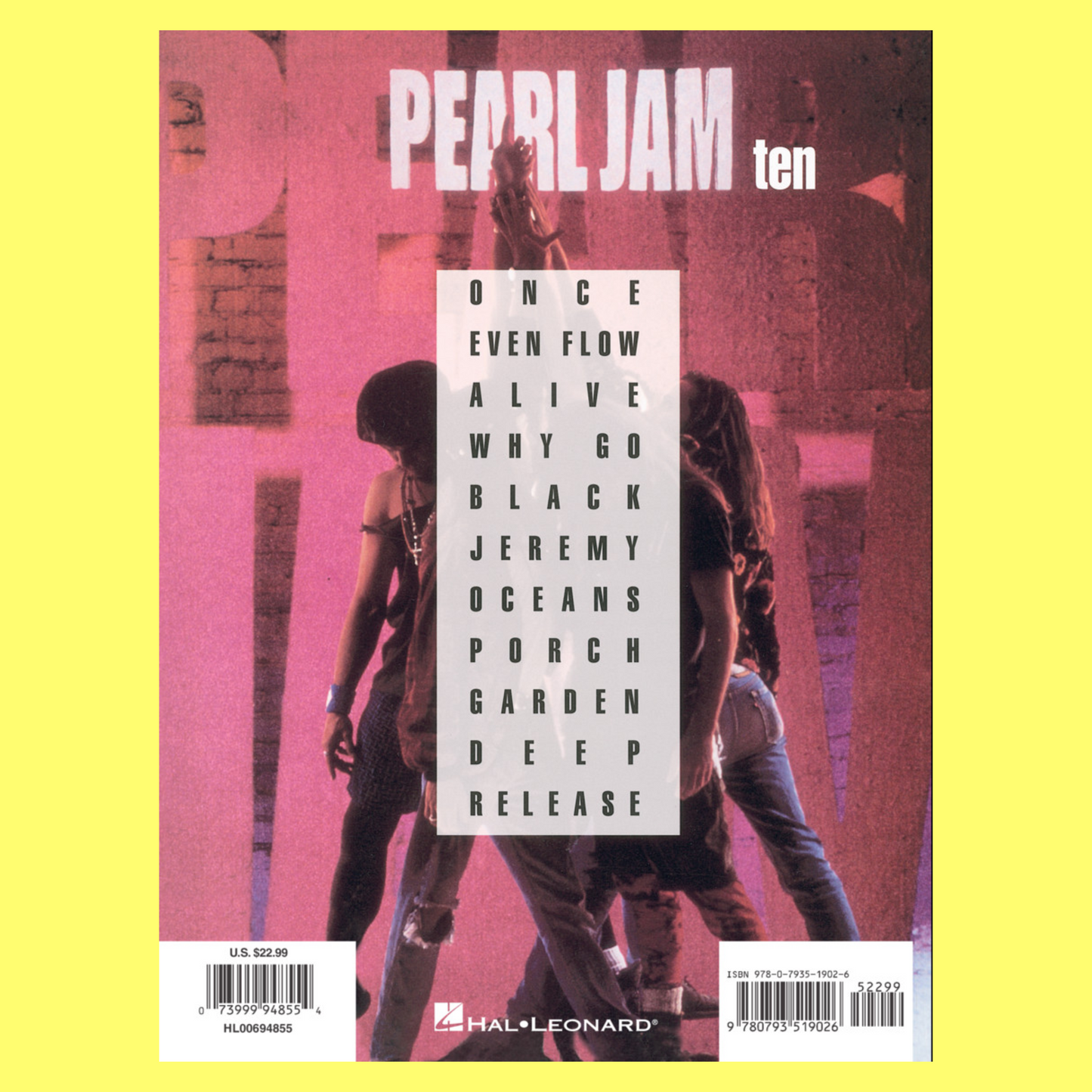 Pearl Jam - Ten Guitar Tab Book (Updated Edition)