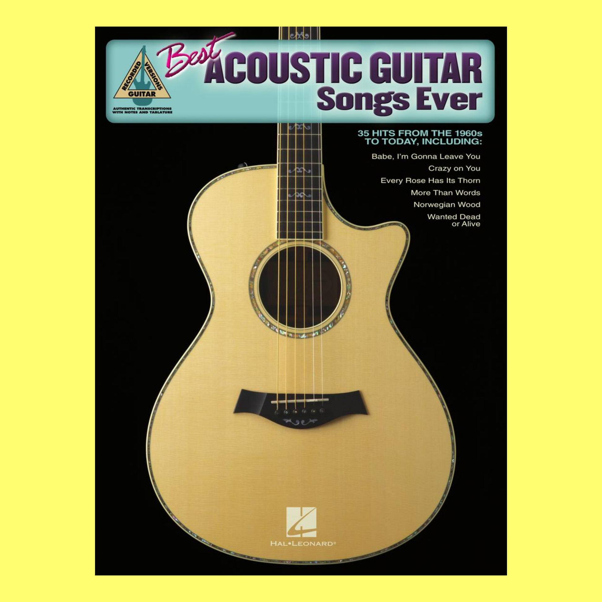 Best Acoustic Guitar Songs Ever Guitar Tab Book