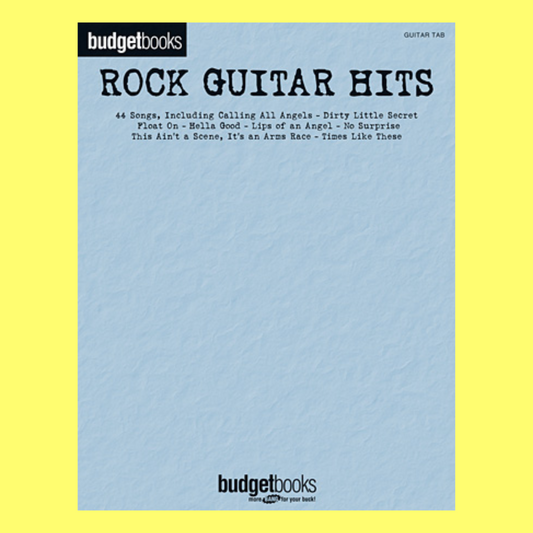 Budget Books Rock Guitar Hits Guitar Tab