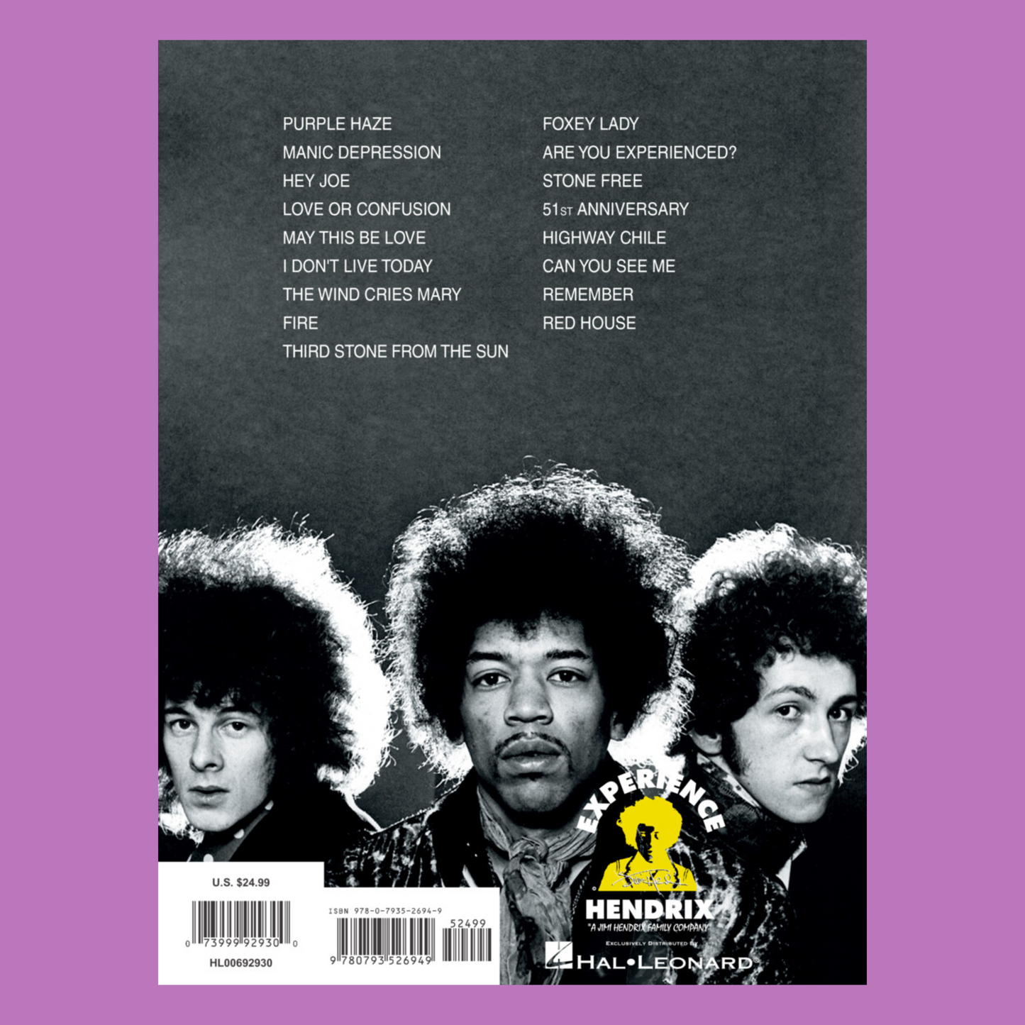 Jimi Hendrix - Are You Experienced? Guitar Tab Book (Updated Edition)