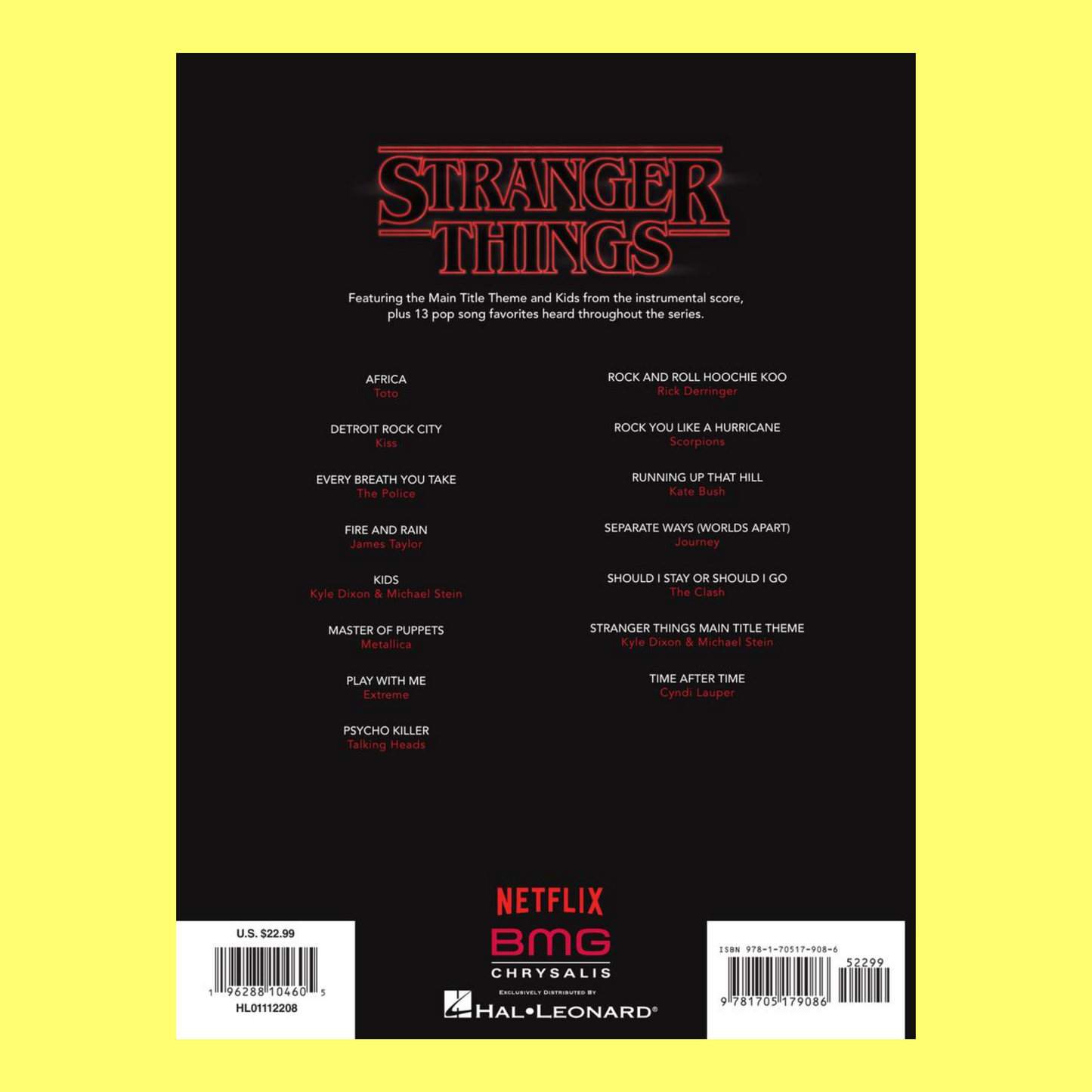 Stranger Things - Guitar Tab Book