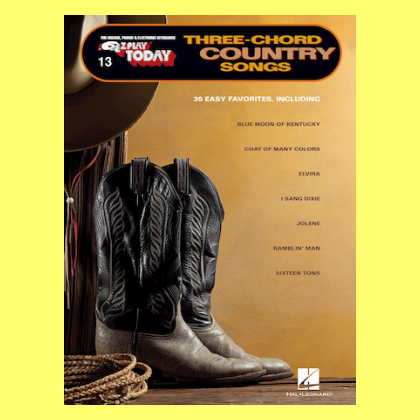 Three Chord Country Songs Ez Play Piano Volume 013 Songbook