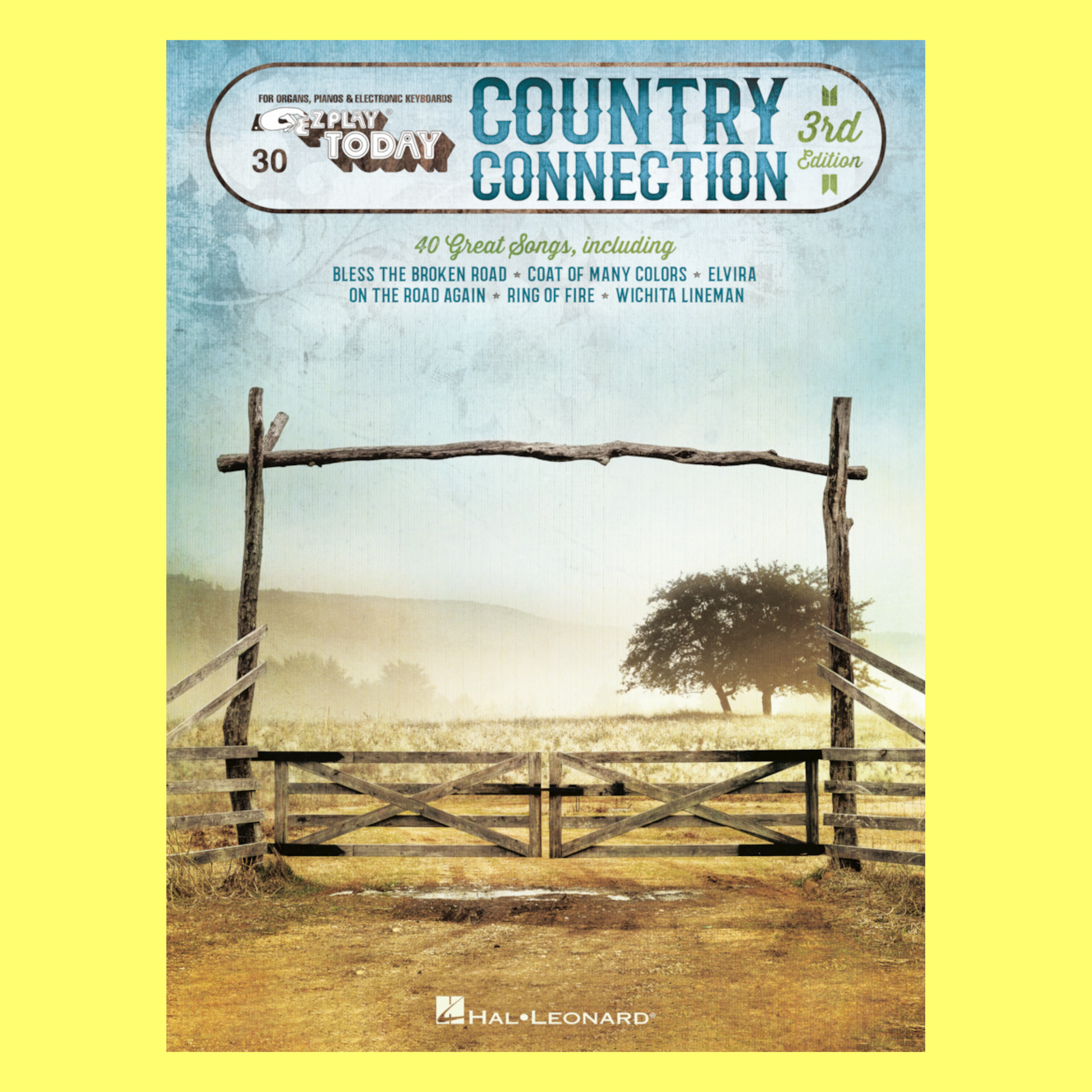 Country Connection - Ez Play Piano Volume 30 Songbook (3rd Edition)