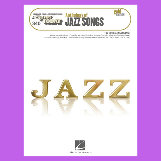 Anthology of Jazz Songs - Gold Edition EZ Play Piano Volume 340 Songbook