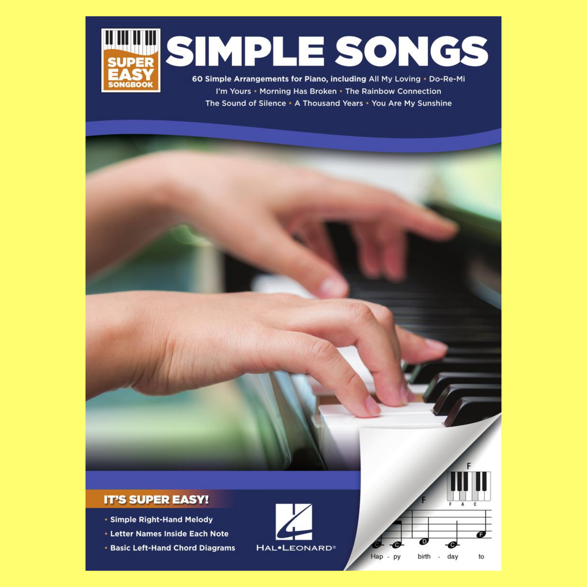 Simple Songs - Super Easy Piano Songbook