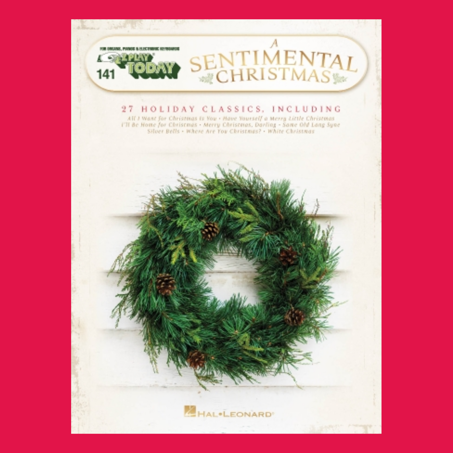 A Sentimental Christmas - EZ Play Piano Volume 141 Songbook