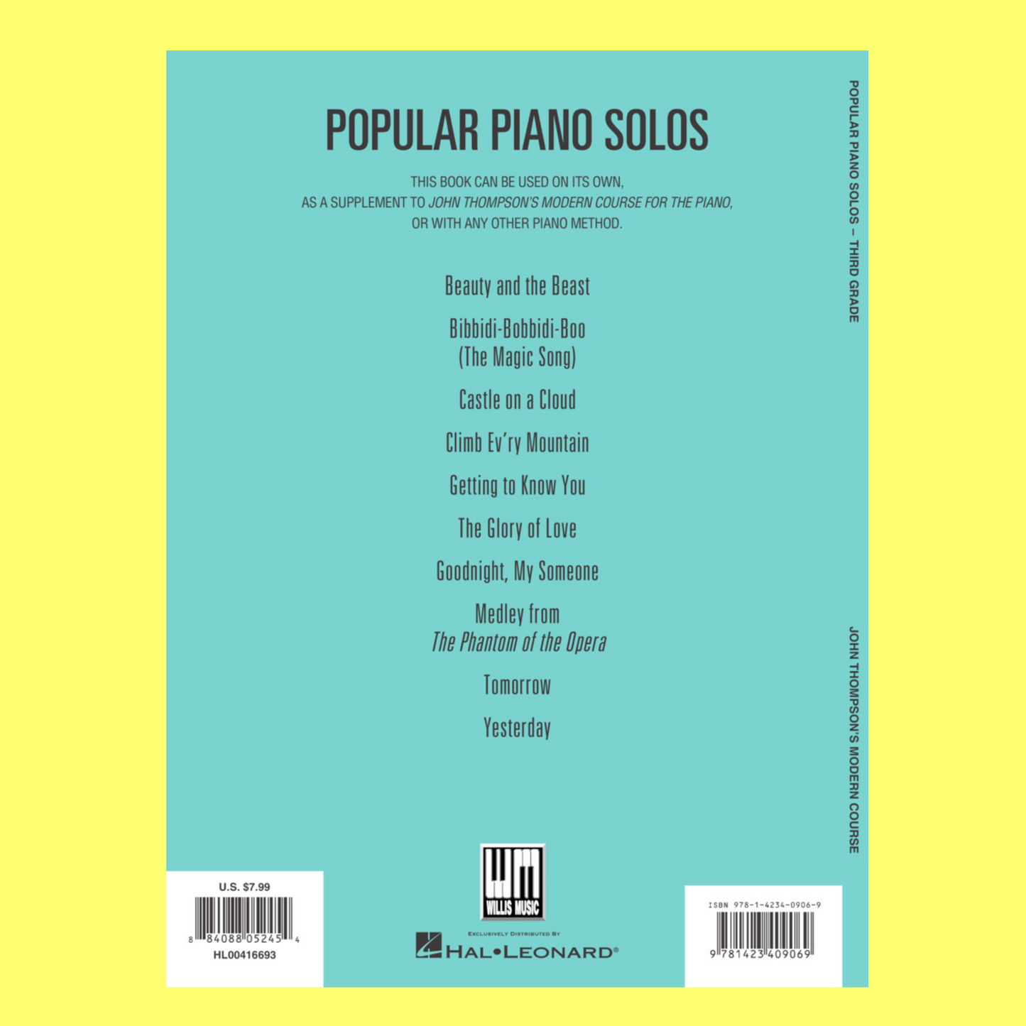 John Thompson's Popular Piano Solos - Grade 3 Book