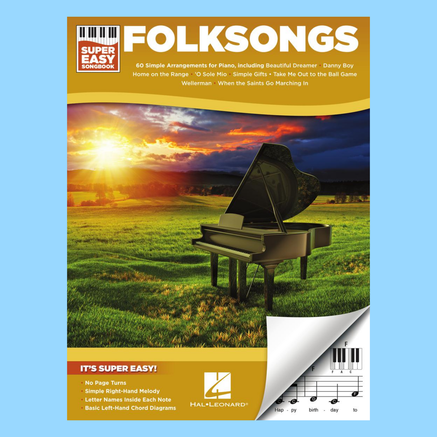 Folk Songs - Super Easy Piano Songbook