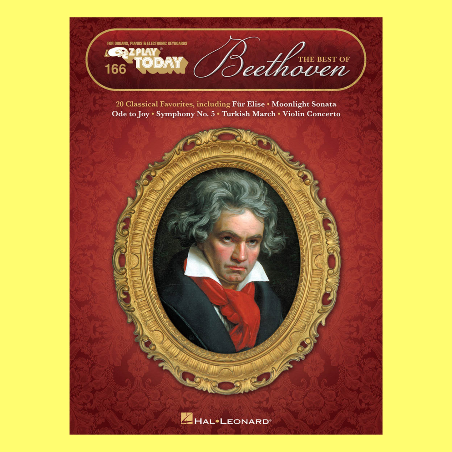 The Best Of Beethoven - Ez Play Piano Volume 166 Songbook