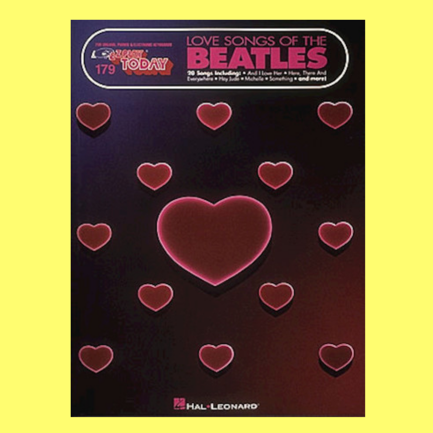 Love Songs Of The Beatles - EZ Play Piano Volume 179 Songbook