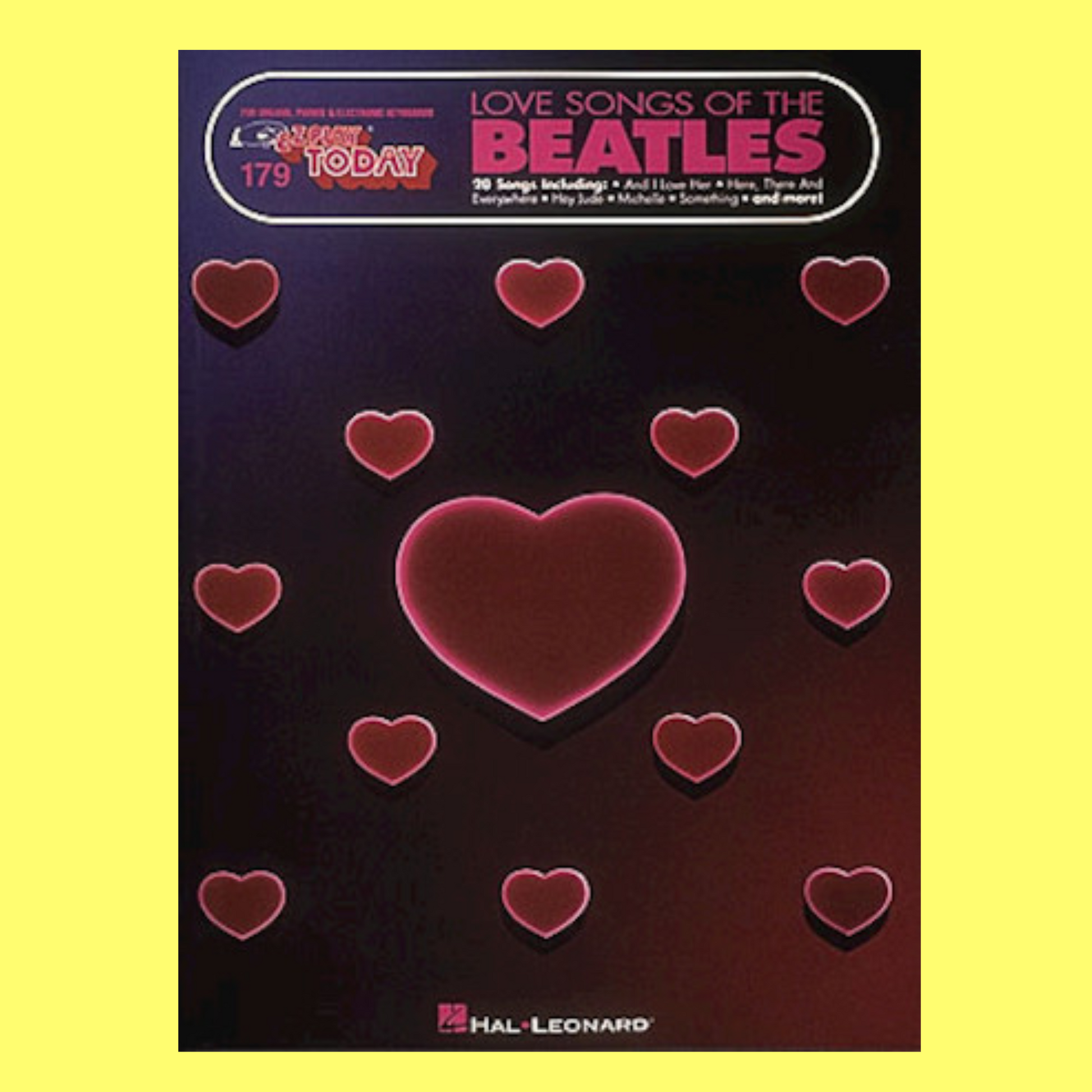 Love Songs Of The Beatles - EZ Play Piano Volume 179 Songbook