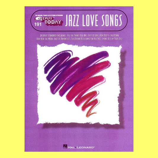 Jazz Love Songs -  EZ Play Piano Volume 191 Songbook