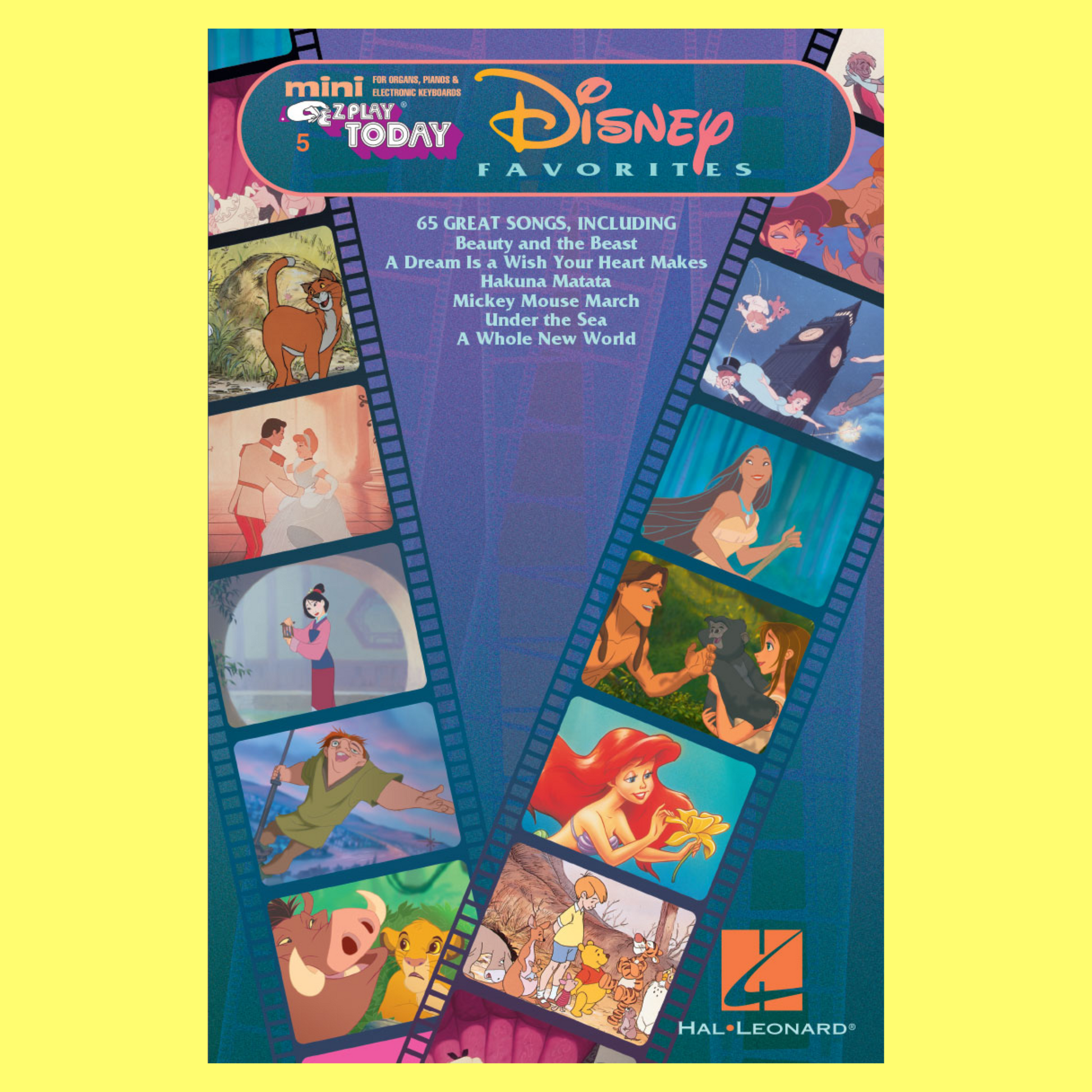 Disney Favourites - Mini EZ Play Piano Volume 5 Songbook