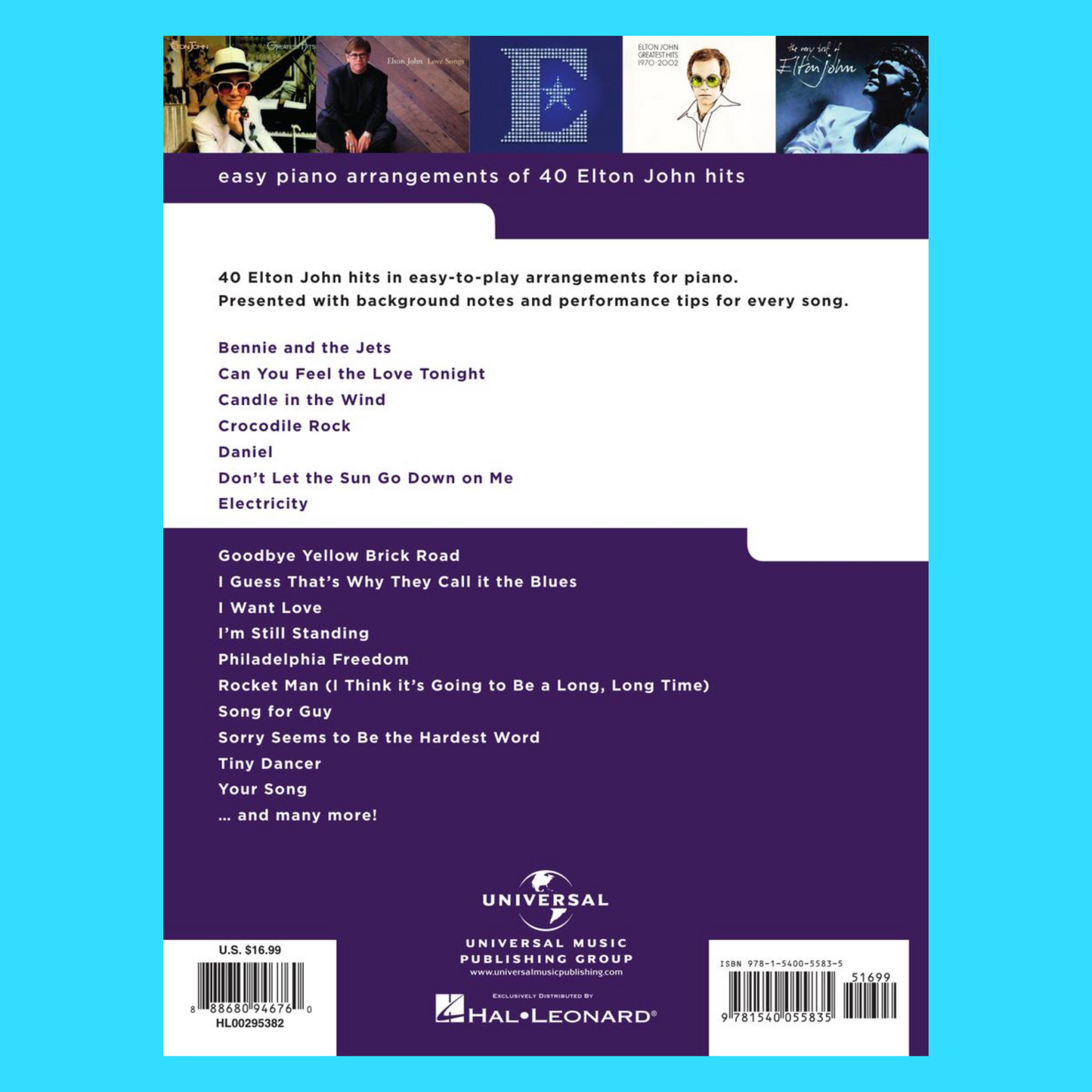 40 Elton John Songs - Really Easy Piano Book