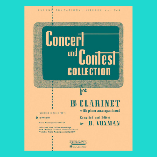 Concert And Contest Bb Clarinet Solo Book