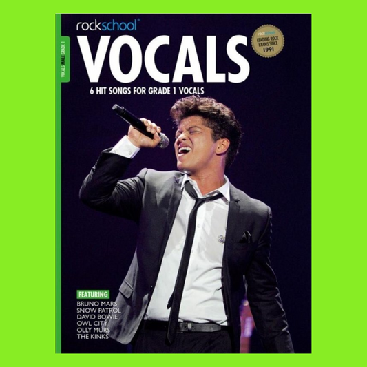 Rockschool Vocals - Grade 1 Male Vocals Book/Ola (2014-2020)