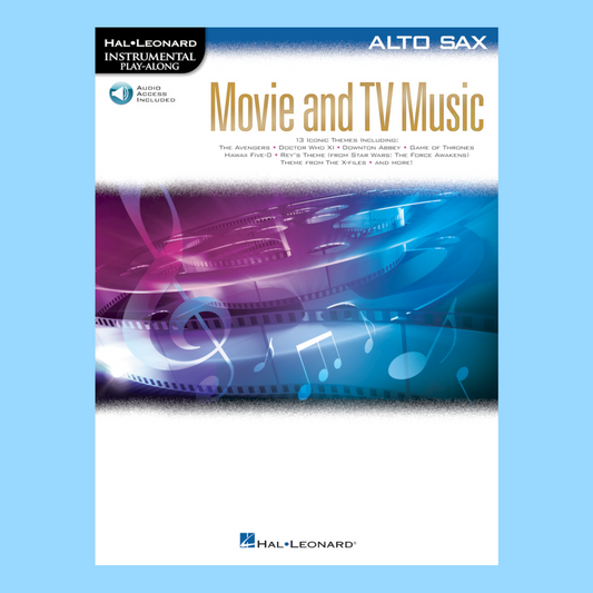 Movie And Tv Music For Alto Saxophone Play Along Book/Ola