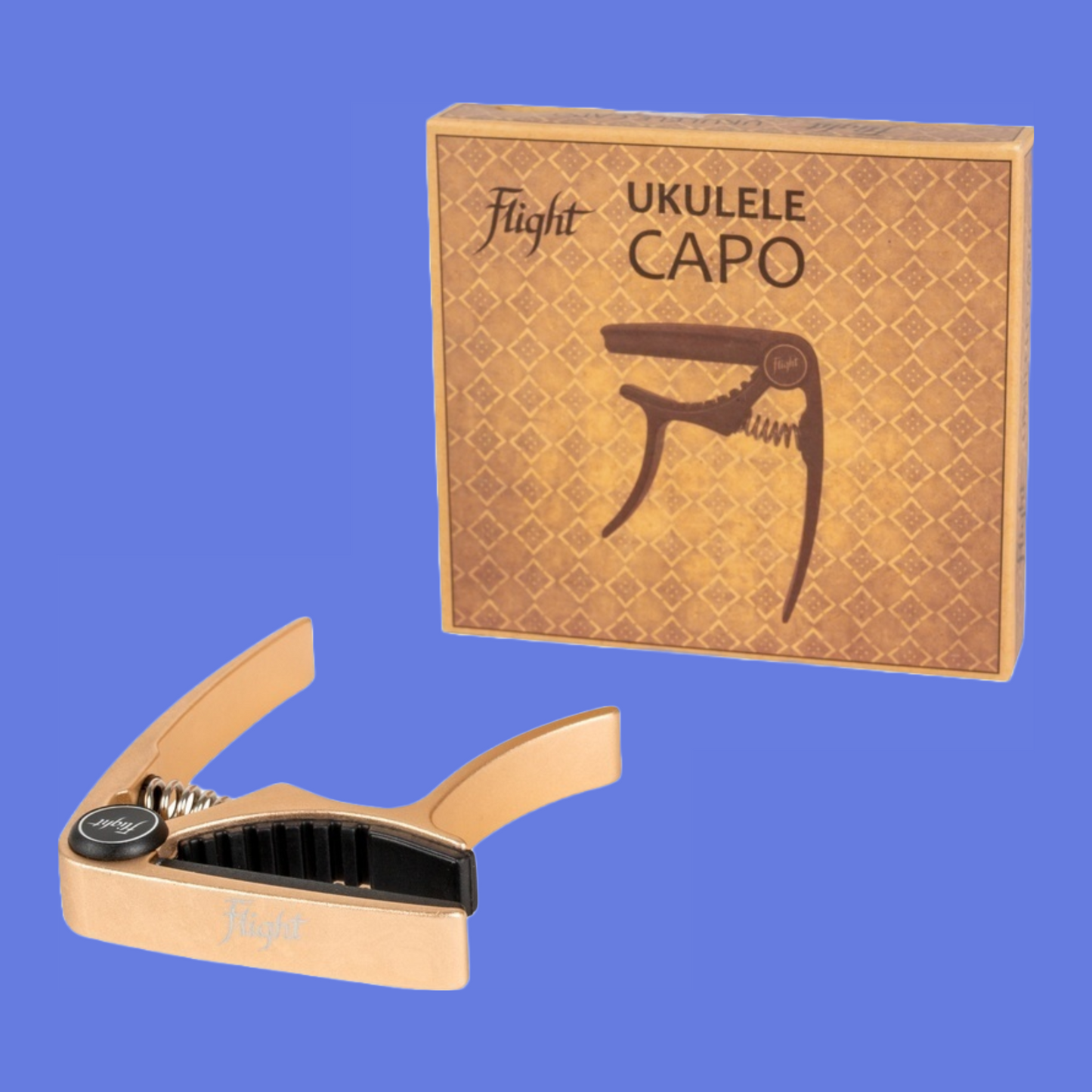 Flight Aluminium Ukulele Capo - Gold