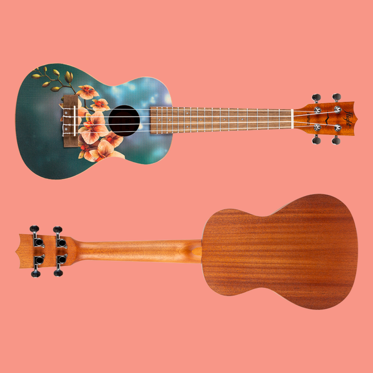 Flight AUC33 - Orchid Concert Ukulele with Padded Gig Bag