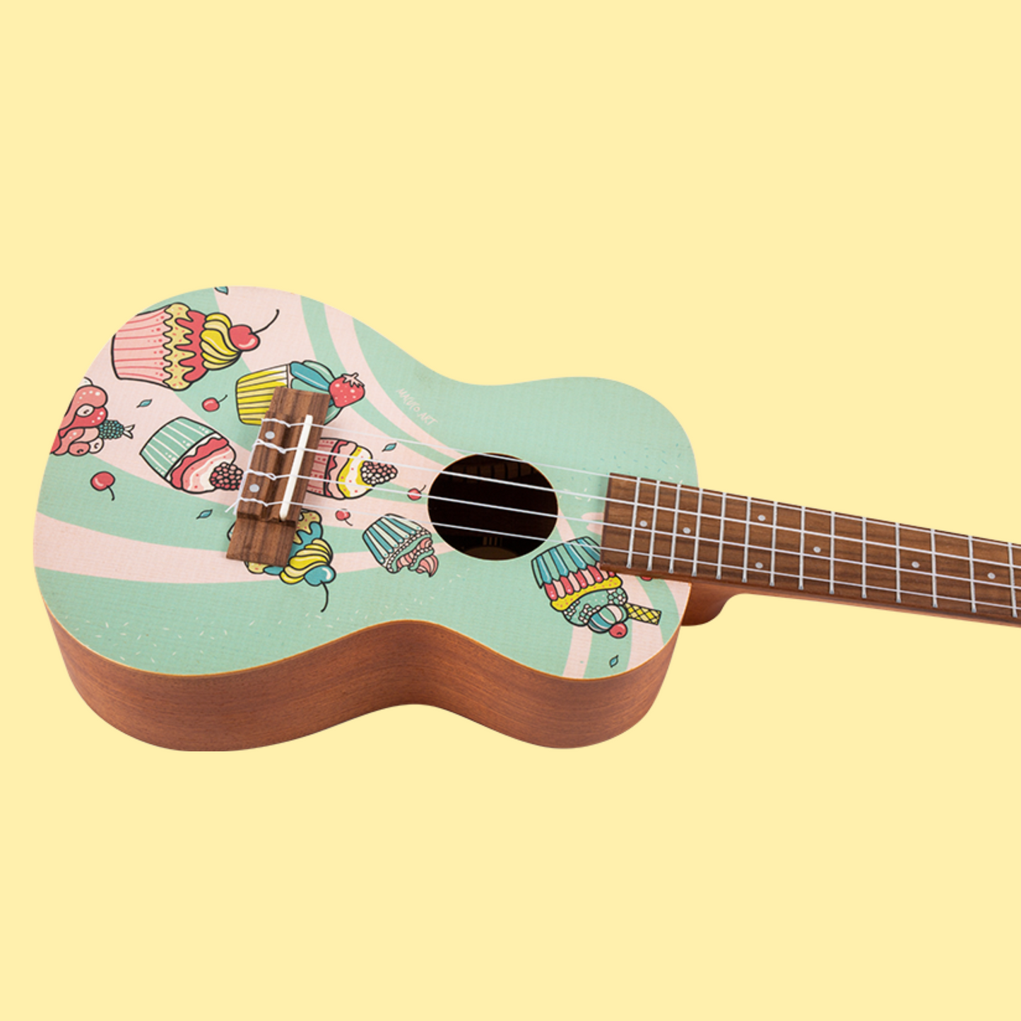 Flight AUC33 - Cupcake Concert Ukulele with Gig Bag