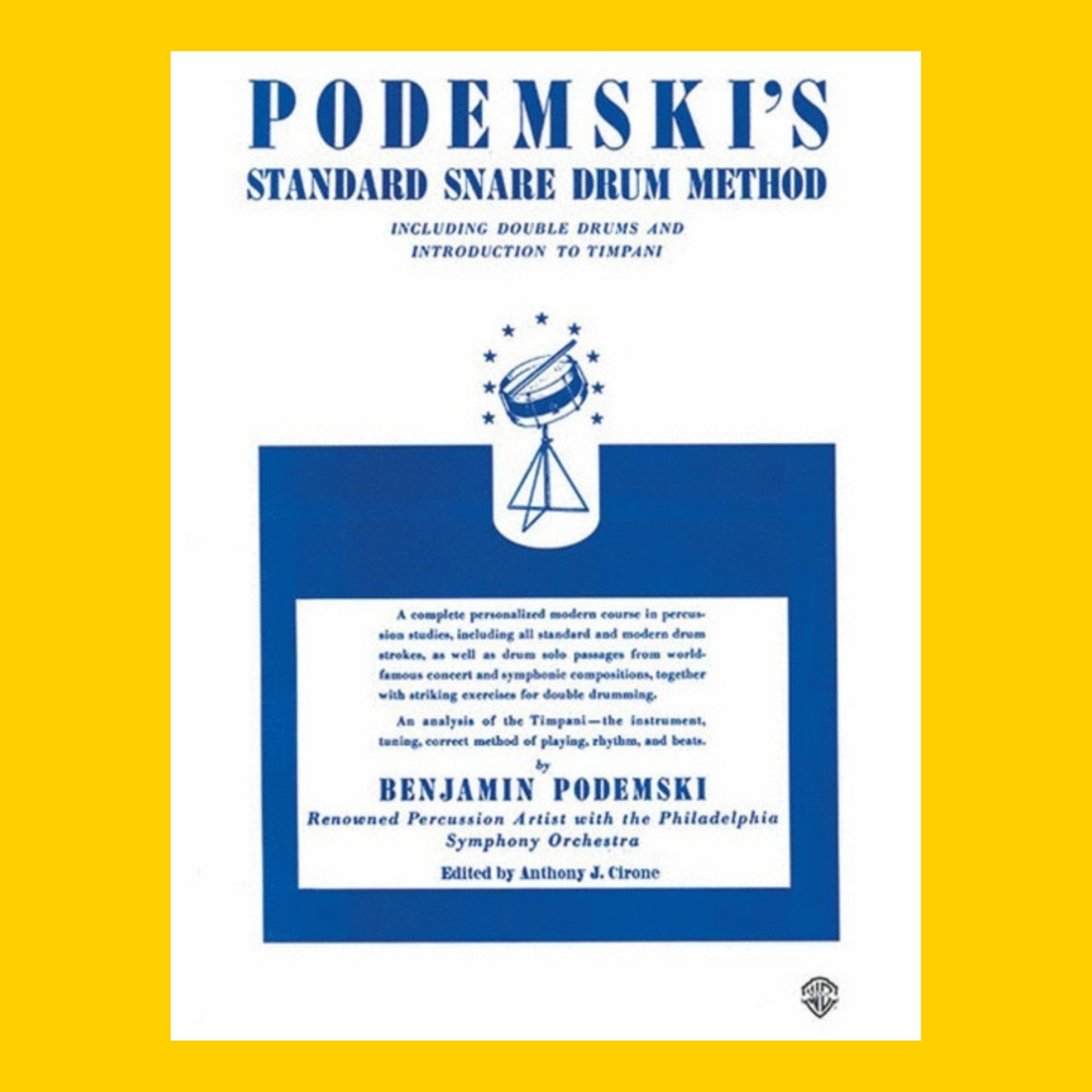 Podemski's Standard Snare Drum Method Book