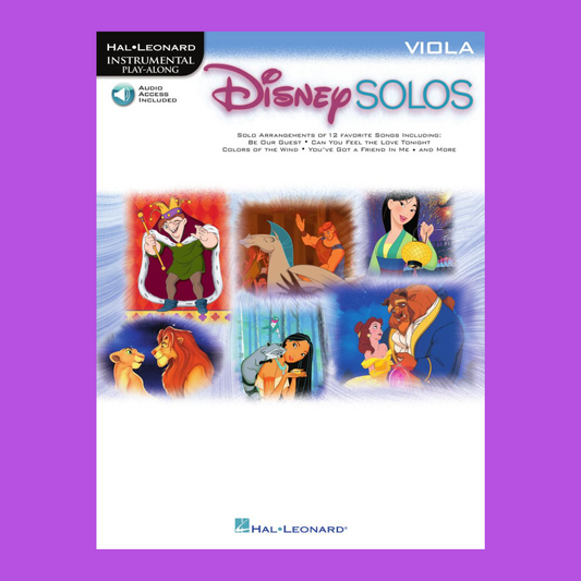 Disney Solos - For Viola Play Along Book/Ola