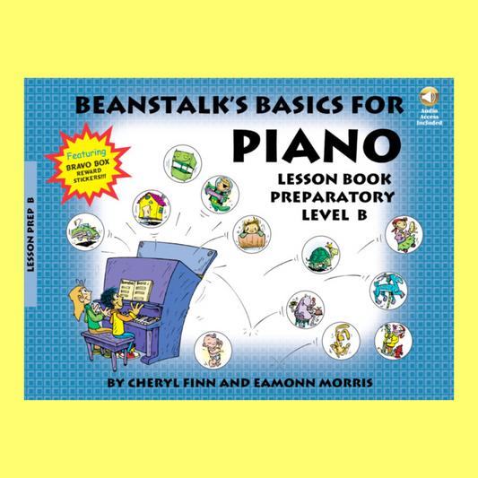 Beanstalks Basics For Piano - Lesson Prep Level B (Book/Ola)