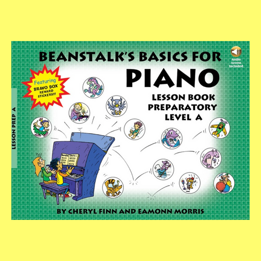 Beanstalks Basics For Piano - Lesson Preparatory Level A (Book/Ola)