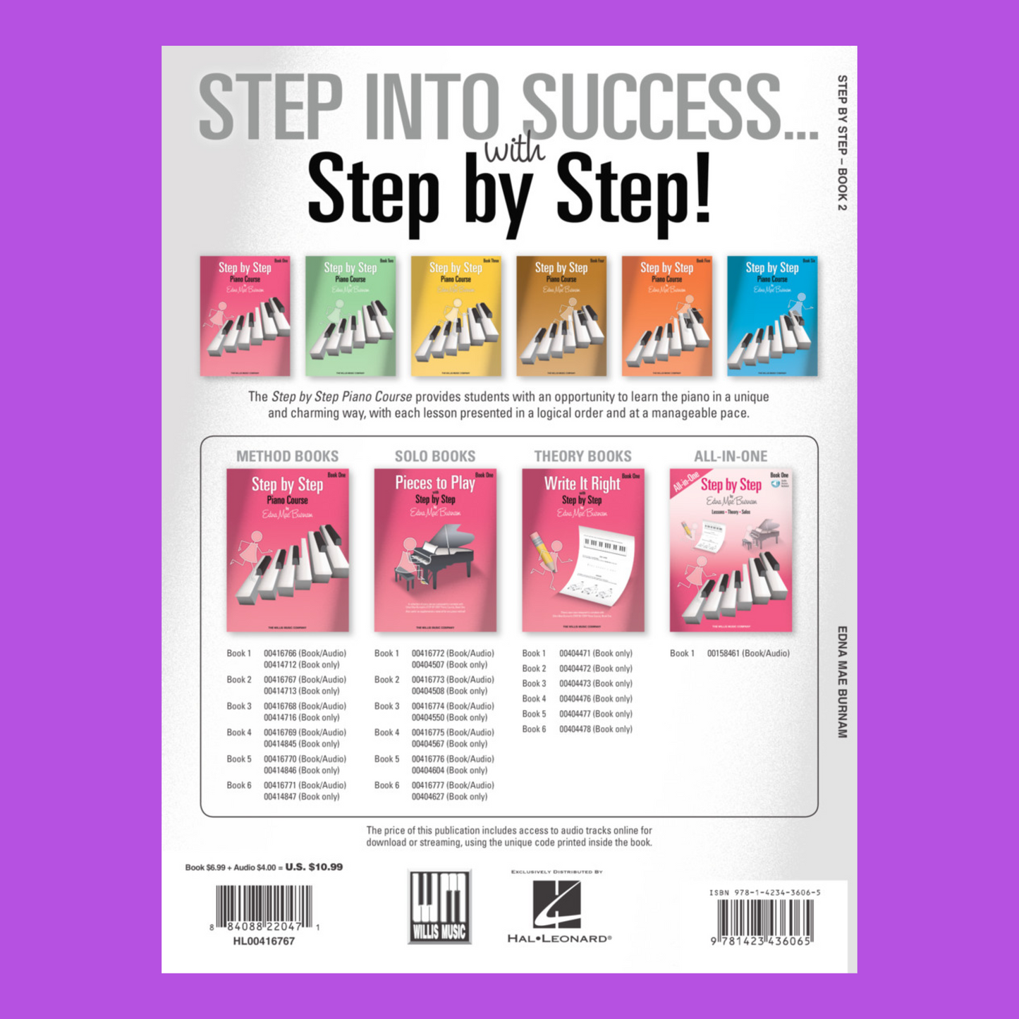 Step By Step Piano Course - Book 2 (Book/Ola)