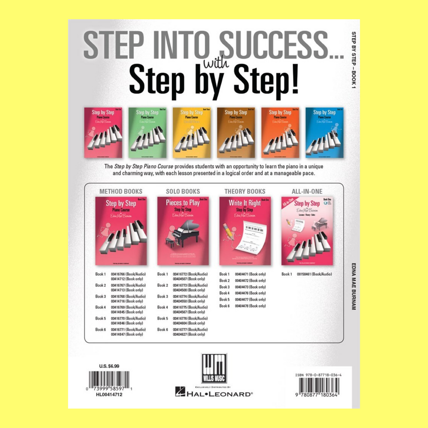 Step By Step Piano Course - Book 1