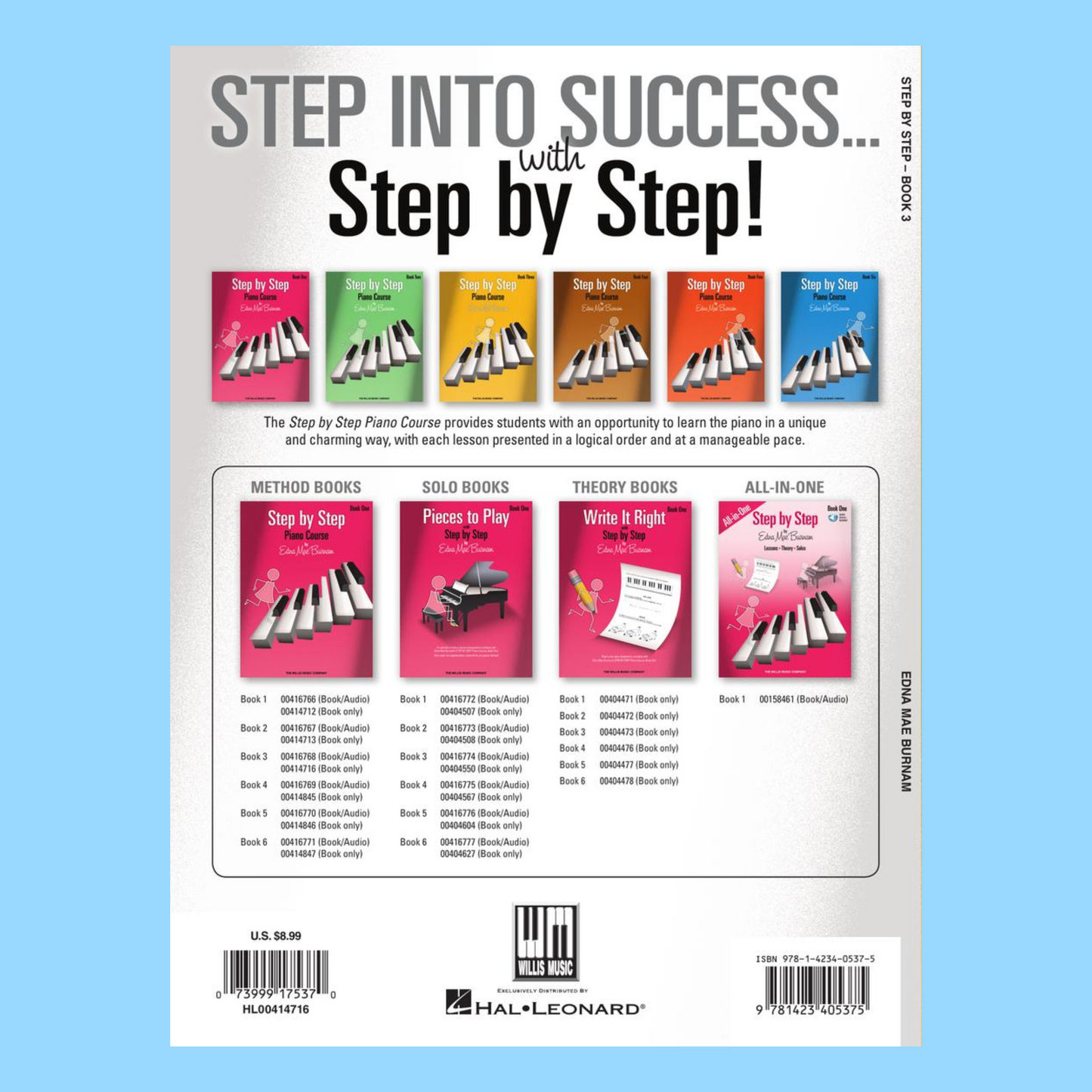 Step By Step Piano Course - Book 3